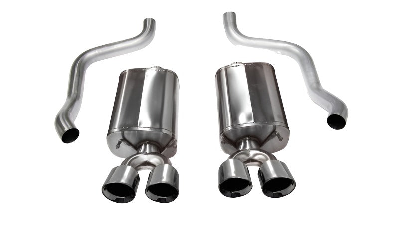 Corsa 09-13 Chevrolet Corvette C6 6.2L V8 Polished Sport Axle-Back Exhaust - Black Ops Auto Works