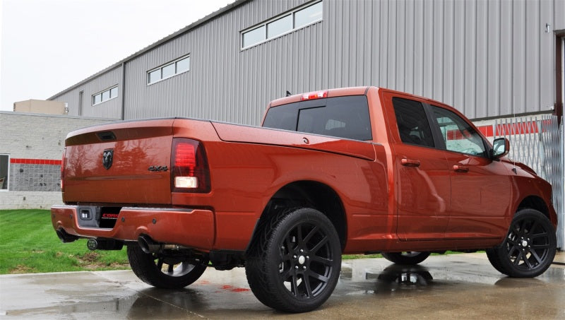 Corsa 09-14 Dodge Ram 1500 4.7L/5.7L V8 Quad/Crew Cab/Short Bed Black Dual Rear Exit Cat-Back Exhaus - Black Ops Auto Works