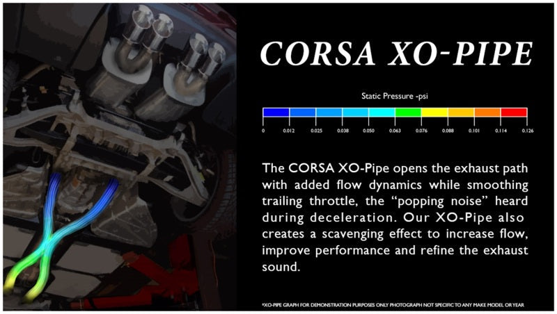 Corsa 11-14 Ford Mustang GT 5.0L V8 2.75in XO-Pipe w/ Cat - Black Ops Auto Works