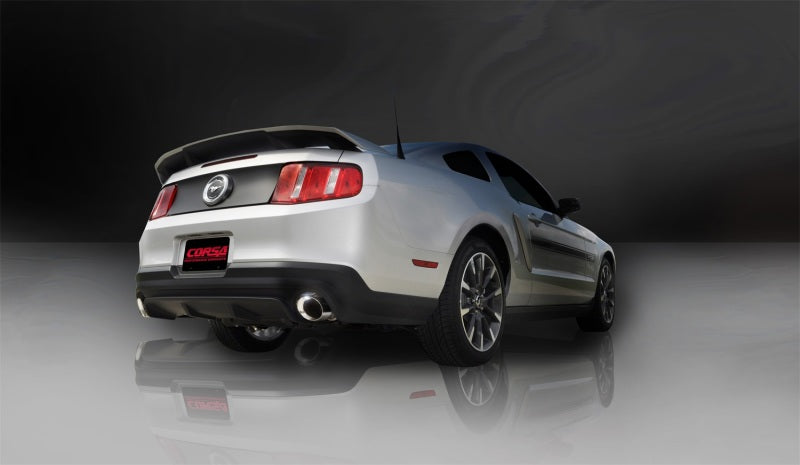Corsa 11-14 Ford Mustang GT/Boss 302 5.0L V8 Polished Xtreme Axle-Back Exhaust - Black Ops Auto Works