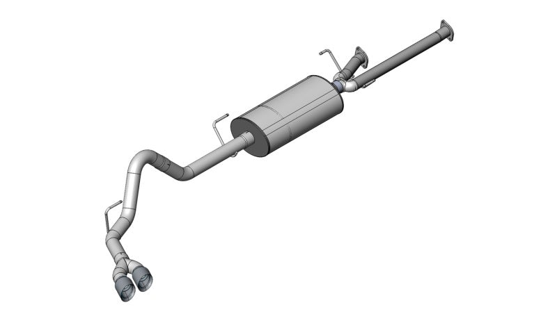 Corsa 11-14 Toyota Tundra Double Cab/Crew Max 5.7L V8 Polished Sport Cat-Back Exhaust - Black Ops Auto Works