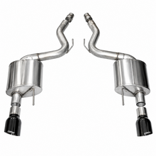 Load image into Gallery viewer, CORSA 14326BLK Sport axle-back exhaust installed on a 2015-2017 Ford Mustang GT 5.0L