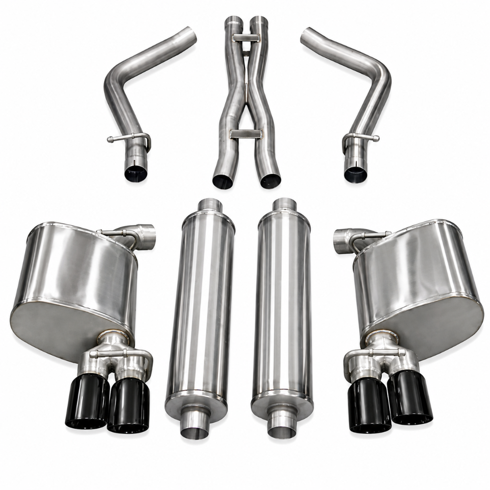 CORSA 14522BLK Xtreme cat-back exhaust with black tips for 2011-2014 Dodge Charger R/T 5.7L HEMI