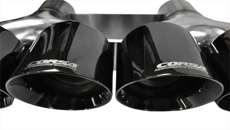 Corsa 15-15 Chevrolet Corvette 6.2L V8 Quad 45in Polished Black Pro-Series Tip Kit - Black Ops Auto Works