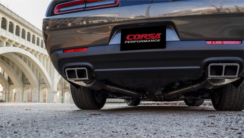 Corsa 15-16 Dodge Challenger SRT / Scat Pack / R/T 6.4L Polished Xtreme Cat-Back Exhaust - Black Ops Auto Works