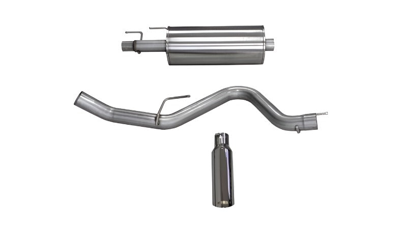 Corsa 15-16 Ford F-150 EcoBoost Cat-Back Single Side Exit w/ 4.0in Polished Tip - Black Ops Auto Works