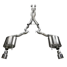 Load image into Gallery viewer, Corsa 15-16 Ford Mustang GT Convertible 5.0L V8 Polished Xtreme Dual Rear Exit Exhaust - Black Ops Auto Works