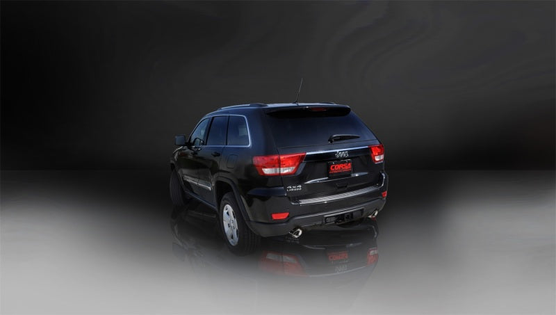 Corsa 15-16 Jeep Grand Cherokee Polished 2.5in Dual Rear Exit Cat-Back Exhaust - Black Ops Auto Works