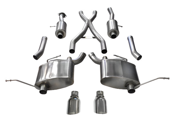 Corsa 15-16 Jeep Grand Cherokee Polished 2.5in Dual Rear Exit Cat-Back Exhaust - Black Ops Auto Works