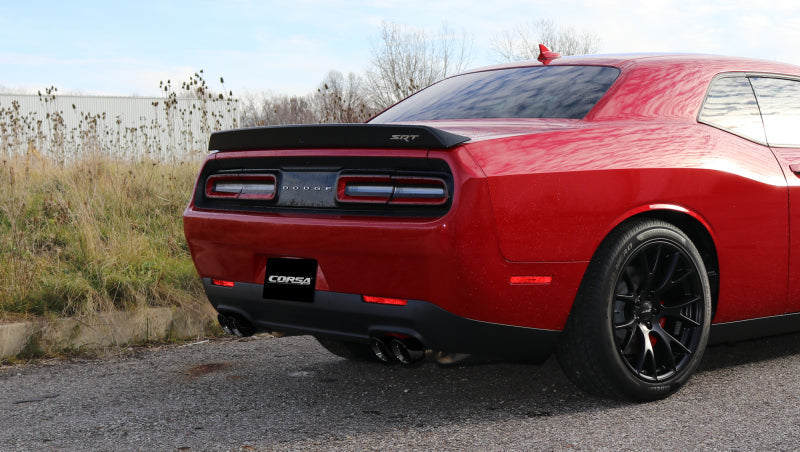 Corsa 15-17 Dodge Challenger Hellcat Dual Rear Exit Extreme Exhaust w/ 3.5in Black Tips - Black Ops Auto Works