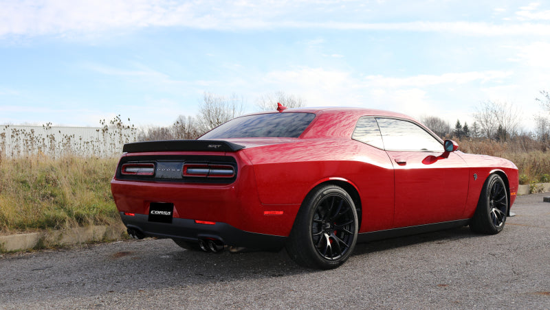 Corsa 15-17 Dodge Challenger Hellcat Dual Rear Exit Extreme Exhaust w/ 3.5in Black Tips - Black Ops Auto Works