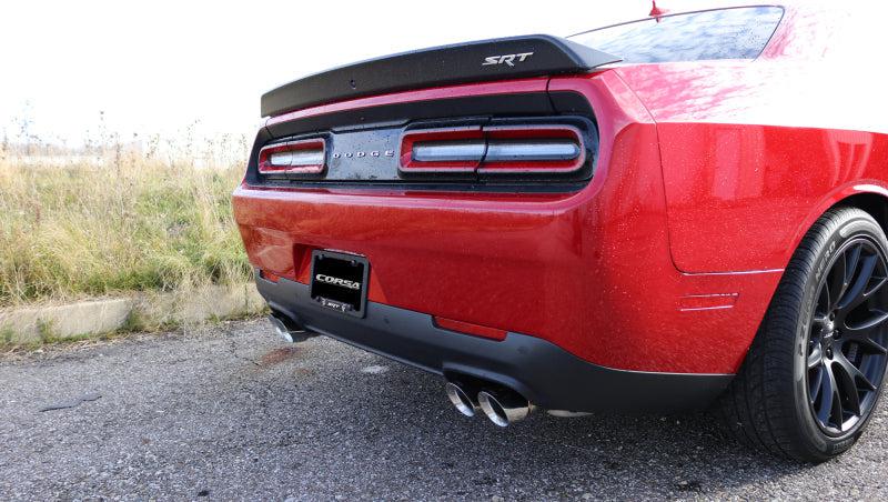 Corsa 15-17 Dodge Challenger Hellcat Dual Rear Exit Extreme Exhaust w/ 3.5in Polished Tips - Black Ops Auto Works