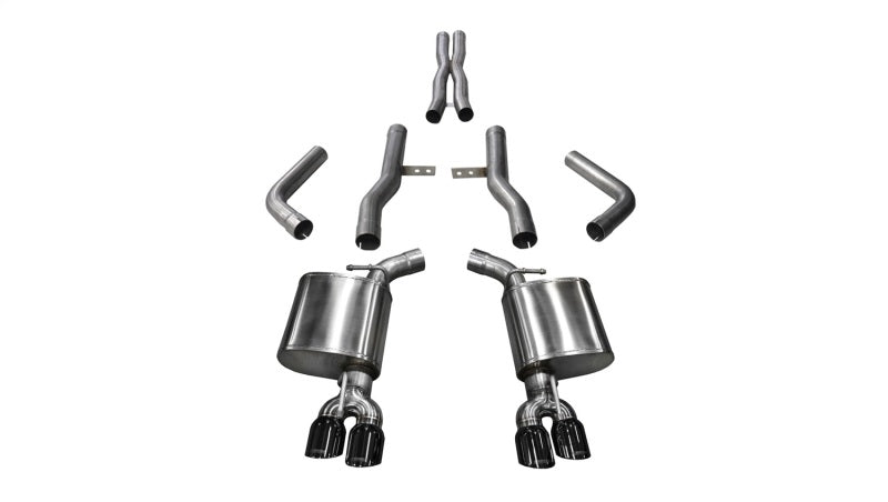Corsa 17-18 Dodge Challenger 5.7L V8 Xtreme Cat-Back Dual Rear Exit w/3.5in Black Tips - Black Ops Auto Works
