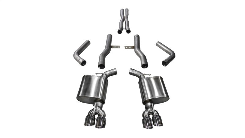 Corsa 17-18 Dodge Challenger 5.7L V8 Xtreme Cat-Back Dual Rear Exit w/3.5in Polished Tips - Black Ops Auto Works