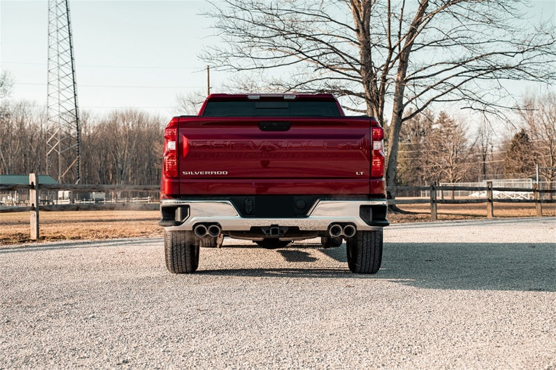Corsa 19-23 Chevrolet Silverado 1500 Cat-Back Dual Rear Exit with Twin 4in Polished Pro-Series Tips - Black Ops Auto Works