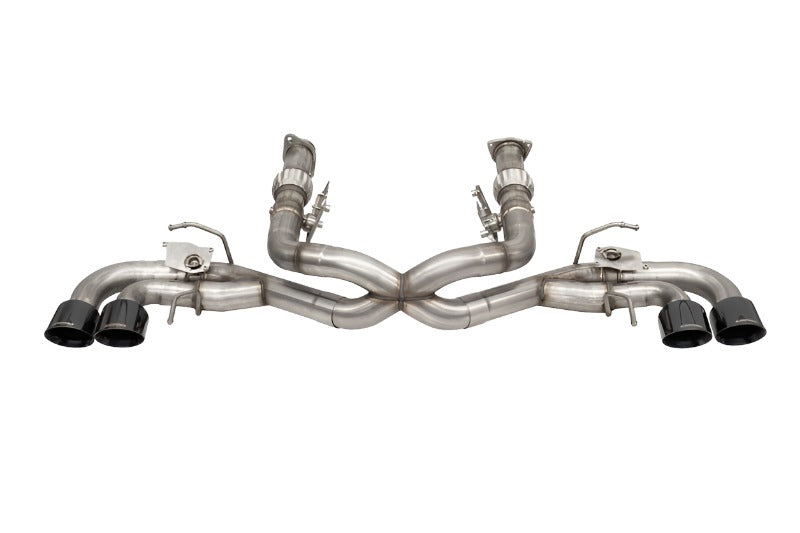 Corsa 20-22 Corvette C8 3in Valved Cat-Back 4.5in Blk Quad Tips - Fits Factory NPP Exhaust w/ AFM - Black Ops Auto Works
