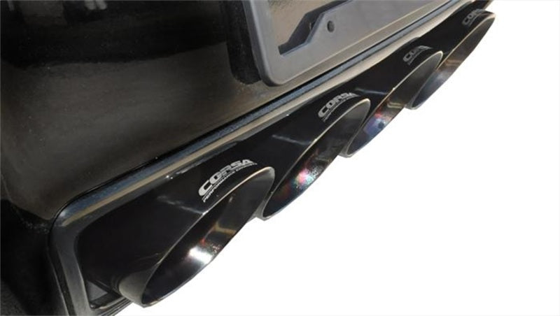 Corsa 2014 Chevy Corvette C7 Coupe 6.2L V8 AT/MT 2.75in Valve-Back Dual Rear Exit Black Xtreme Exht - Black Ops Auto Works