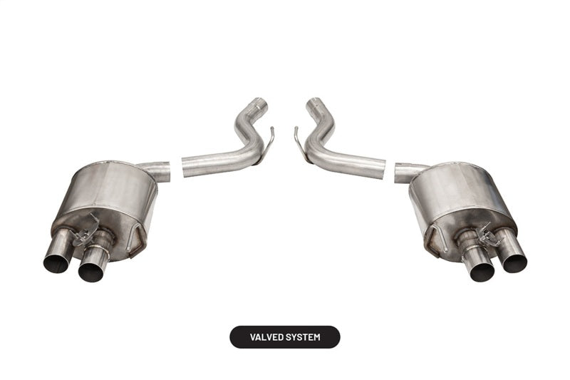 Corsa 2015-2020 Ford Mustang GT350/R 5.2L V8 Dual Rear Axle-Back- Stainless Dual Rear Exit - Black Ops Auto Works