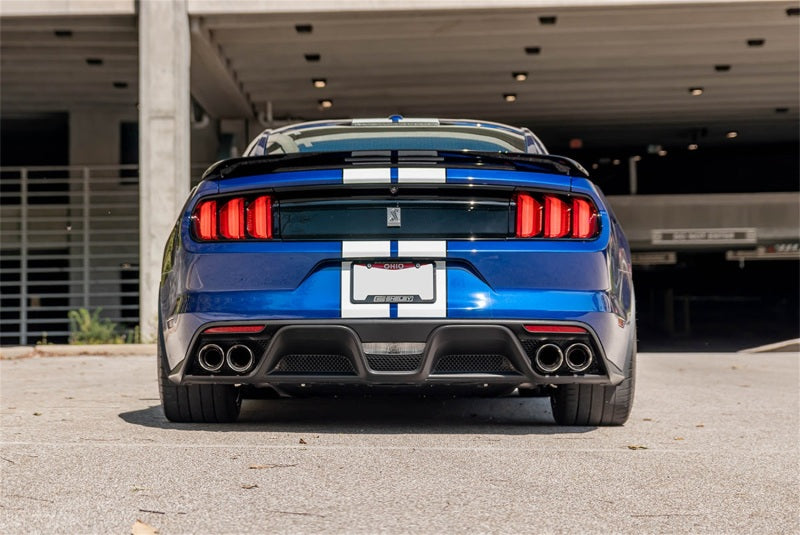 Corsa 2015-2020 Ford Mustang GT350/R 5.2L V8 Dual Rear Cat-Back- Stainless Dual Rear Exit - Black Ops Auto Works