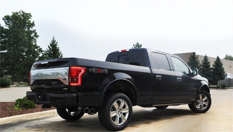 Corsa 2015 Ford F-150 5.0L V8 (Super Crew Cab) Black Sport Single Side Dual 4in Tips CB Exhaust - Black Ops Auto Works