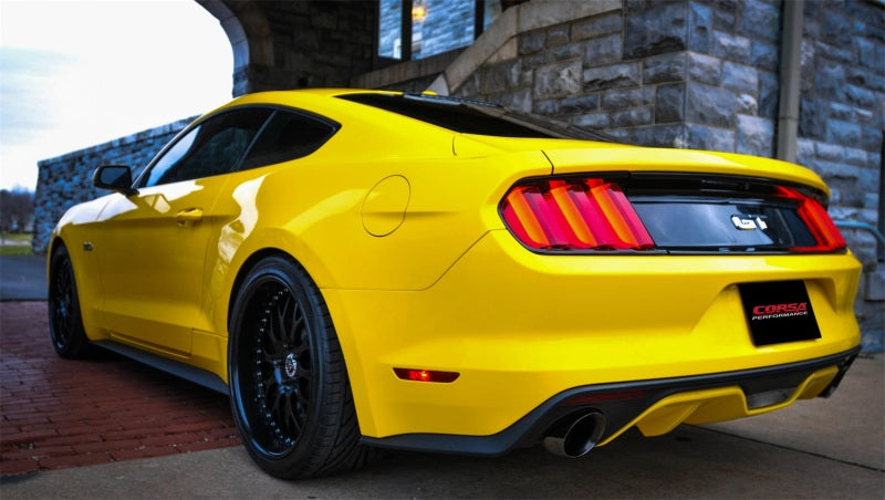 Corsa 2015 Ford Mustang GT 5.0 3in Axle Back Exhaust, Black Dual 4.5in Tip *Sport* - Black Ops Auto Works