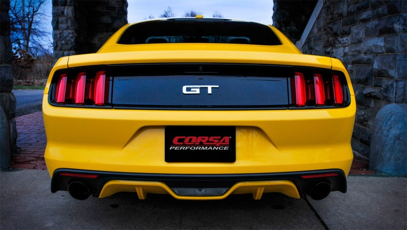 Corsa 2015 Ford Mustang GT 5.0 3in Axle Back Exhaust, Black Dual 4.5in Tip *Sport* - Black Ops Auto Works
