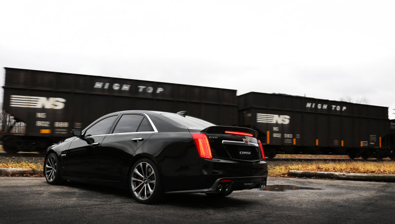 Corsa 2016 Cadillac CTS V 6.2L V8 2.75in Black Xtreme Axle-Back Exhaust - Black Ops Auto Works