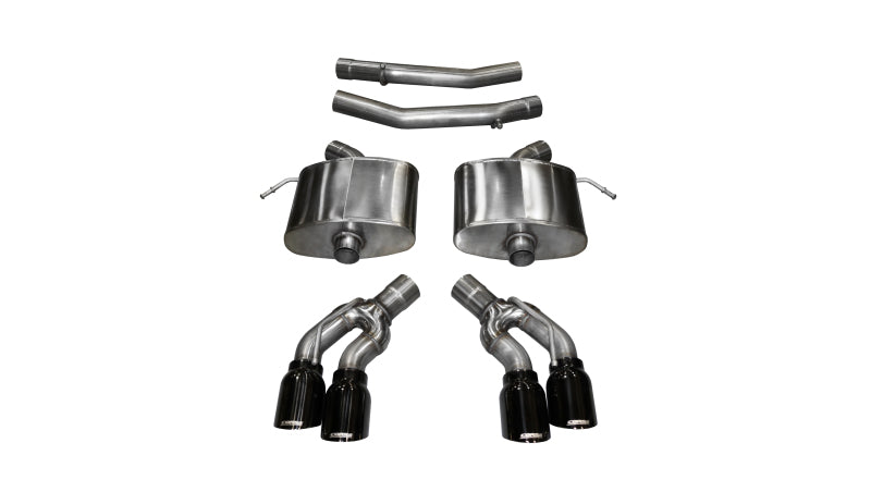 Corsa 2016 Cadillac CTS V 6.2L V8 2.75in Black Xtreme Axle-Back Exhaust - Black Ops Auto Works