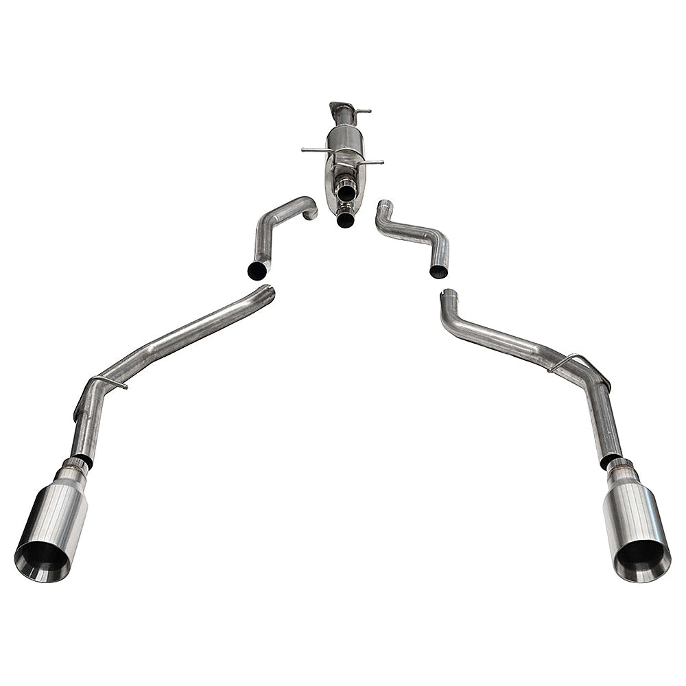 Corsa 2019+ Ram 1500 5.7L HEMI 3.0in Catback Exhaust System w/ 5.0in Flat Cut Dual Rear Exit Tips - CORSA Performance 21435