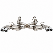 Load image into Gallery viewer, COR21100 Corvette C8 Valved Cat-Back Polished Quad 2020-22