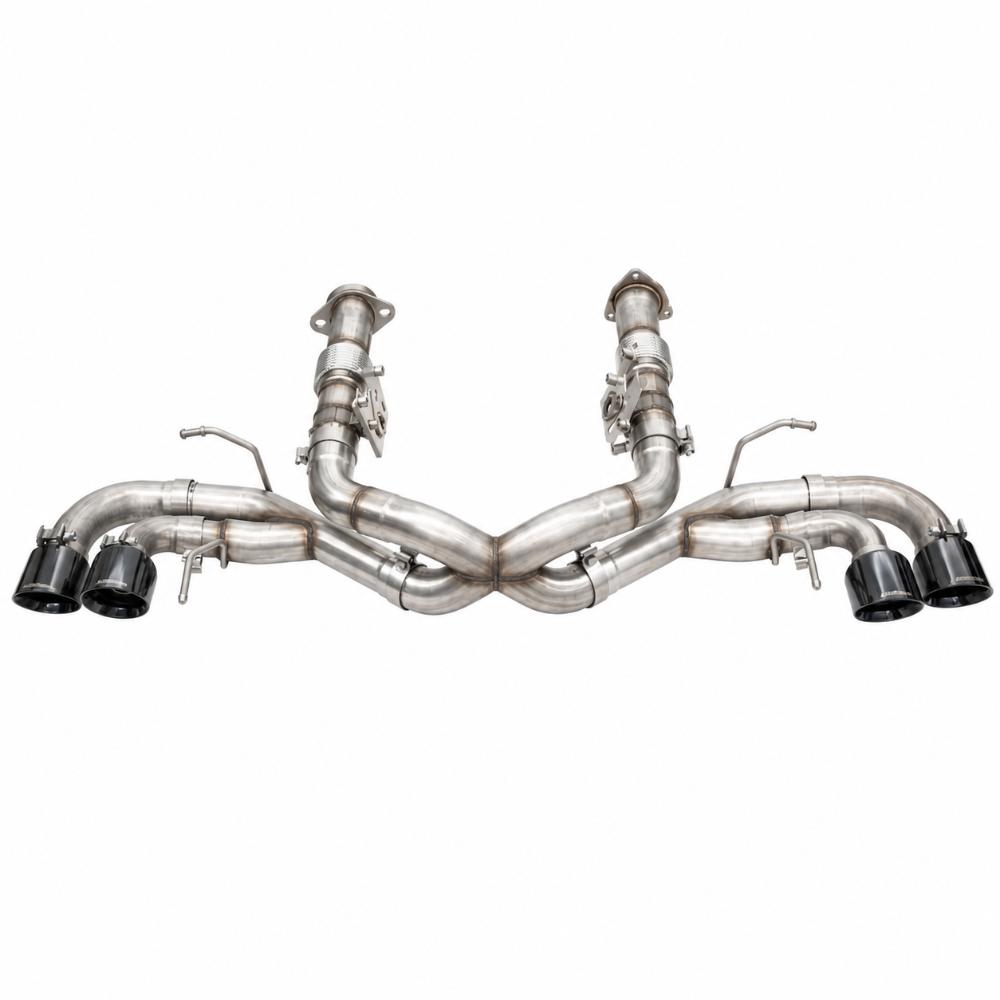 COR21102BLK Corvette C8 Xtreme Cat-Back Black Quad 2020-22