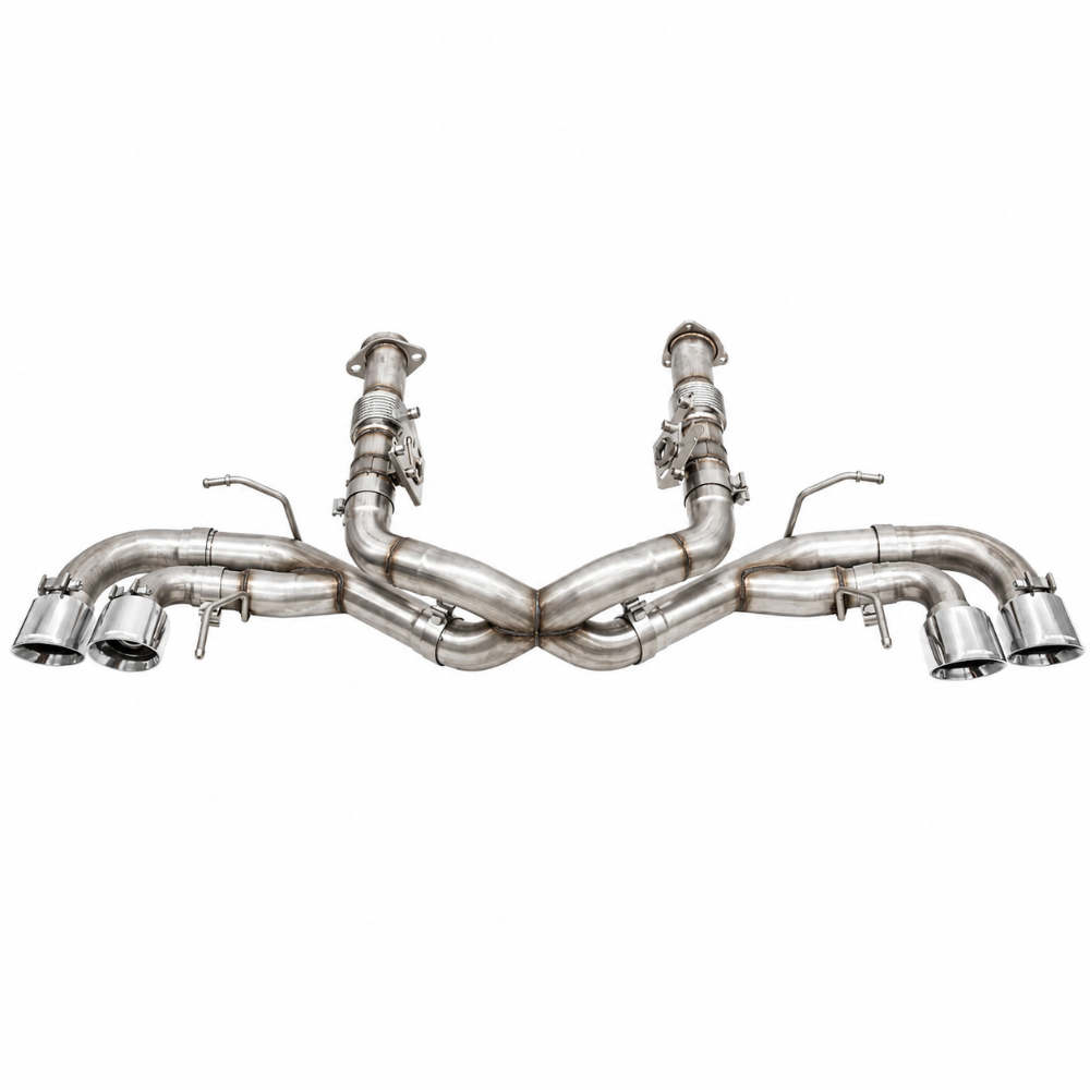 COR21102 Corvette C8 Xtreme Cat-Back Polished Quad 2020-22