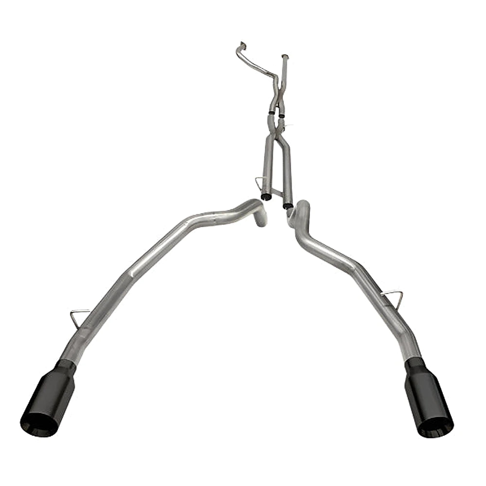 Corsa 2021-24 Dodge Ram TRX Crew Cab Baja Catback Exhaust Dual Rear Black Tip - CORSA Performance 21190BPC