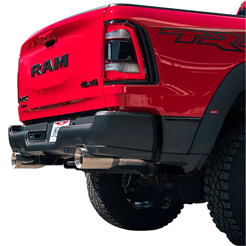 Corsa 2021-24 Dodge Ram TRX Crew Cab Baja Catback Exhaust Dual Rear Black Tip - CORSA Performance 21190BPC