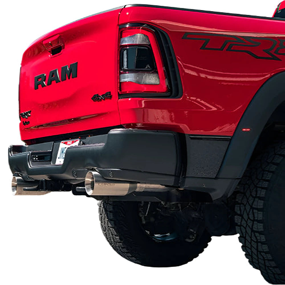 CORSA 2021-24 Dodge Ram TRX Crew Cab Baja Catback Exhaust Dual Rear Gunmetal Tip - CORSA Performance 21190GNM