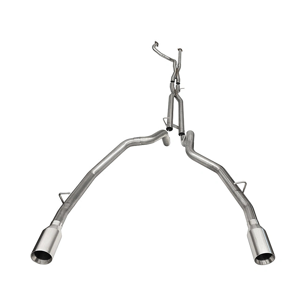 Corsa 2021-24 Dodge Ram TRX Crew Cab Baja Catback Exhaust Dual Rear Satin Tip - CORSA Performance 21190
