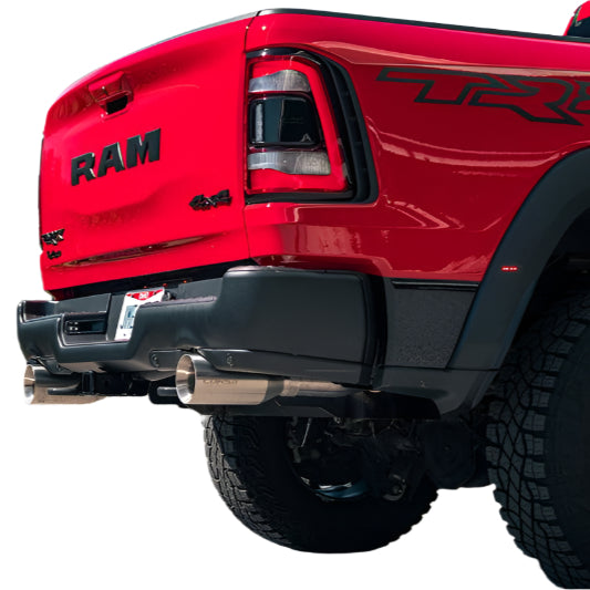 Corsa 21-22 Dodge Ram TRX Crew Cab Baja Catback Exhaust Dual Rear Gunmetal Tip - Black Ops Auto Works