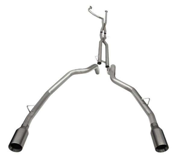 Corsa 21-22 Dodge Ram TRX Crew Cab Baja Catback Exhaust Dual Rear Gunmetal Tip - Black Ops Auto Works