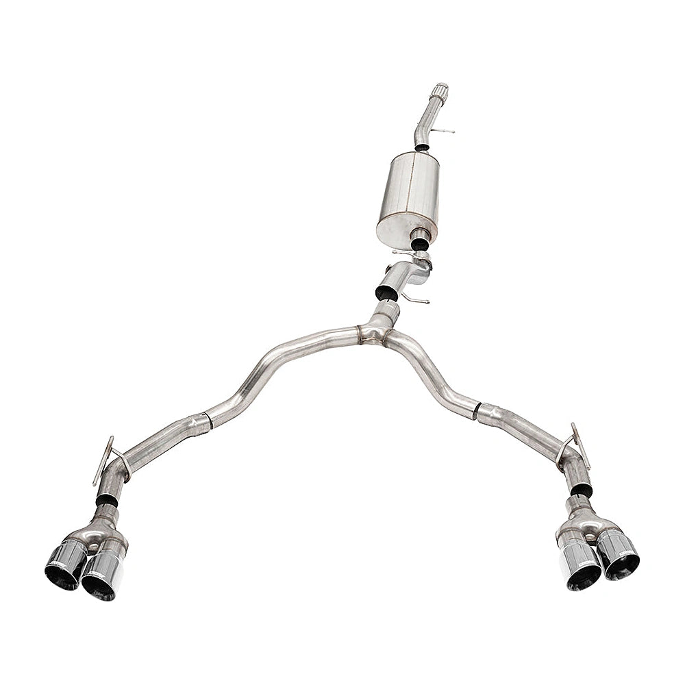 Corsa 21-22 Suburban/GMC Yukon XL 6.2L 4WD Dual Rear 3/2.75in Sport Cat-Back DW 4in Pol Tips - CORSA Performance 21130