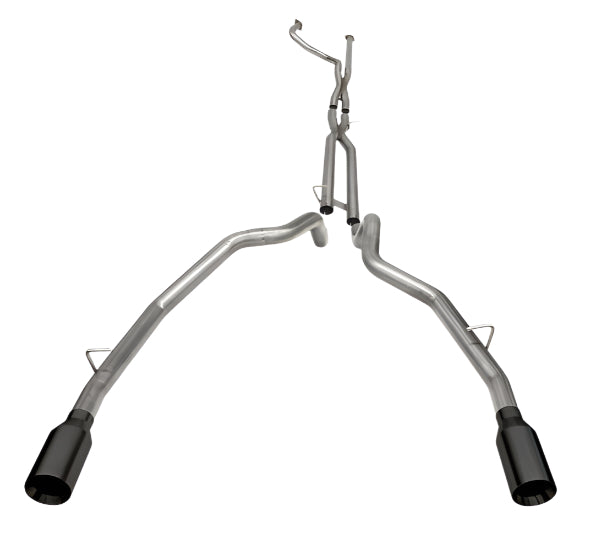 Corsa 21-24 Dodge Ram TRX Crew Cab Baja Catback Exhaust Dual Rear Black Tip - Black Ops Auto Works