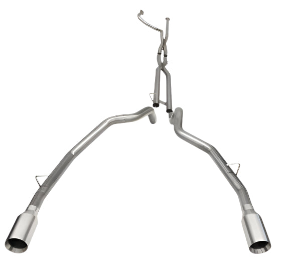 Corsa 21-24 Dodge Ram TRX Crew Cab Baja Catback Exhaust Dual Rear Satin Tip - Black Ops Auto Works