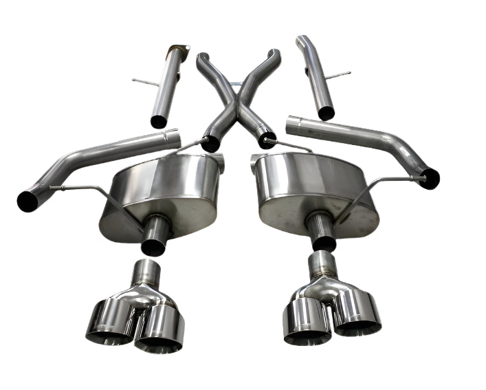 Corsa Xtreme exhaust with 4.5" polished tips on Jeep Trackhawk