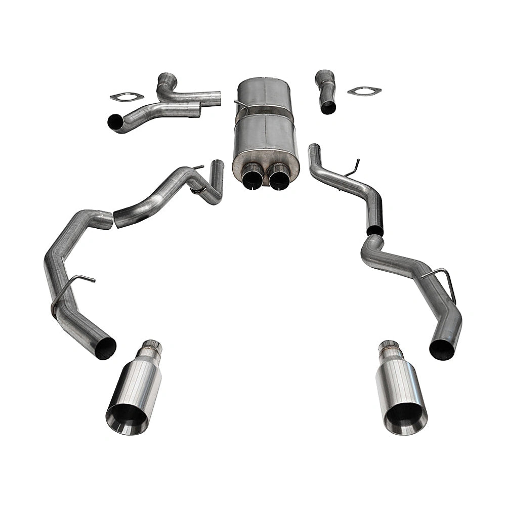 Corsa 25-26 RAM 1500 RHO Crew Cab 3.0L Turbo Cat-Back Dual Rear Exit w/ 5in Single Satin Pro Series - CORSA Performance 21389