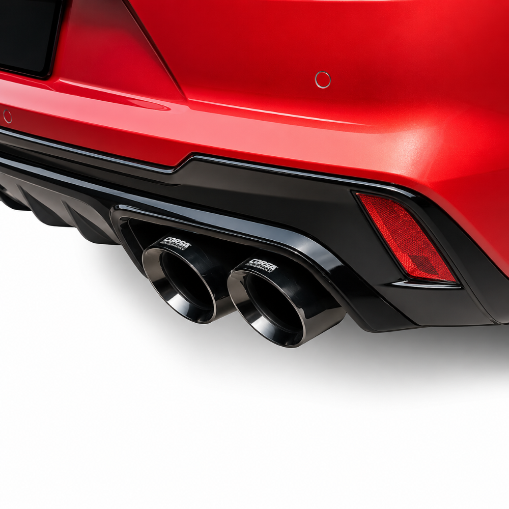 Corsa 3 inch double X-pipe exhaust system for Cadillac CT4-V Blackwing