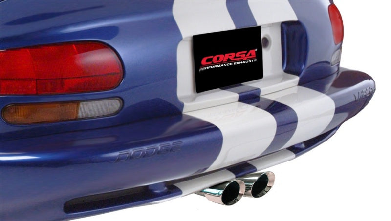 Corsa 96-02 Dodge Viper GTS 8.0L V10 Polished Sport Cat-Back Exhaust w/3in Inlet - Black Ops Auto Works