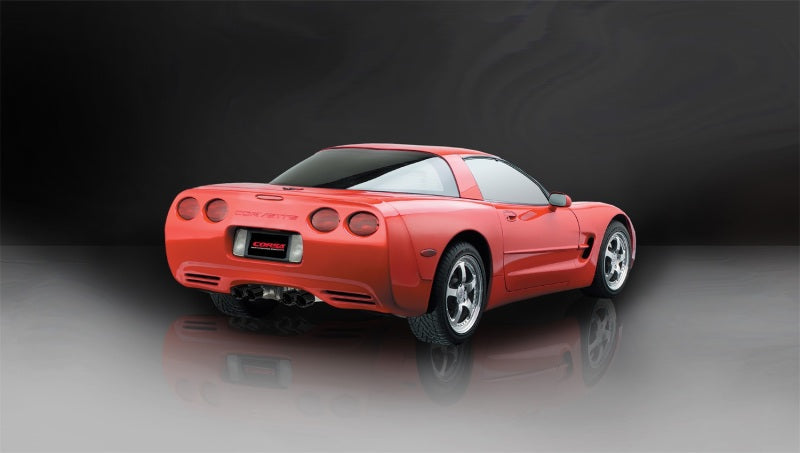 Corsa 97-04 Chevrolet Corvette C5 Z06 5.7L V8 Black Xtreme Axle-Back Exhaust - Black Ops Auto Works