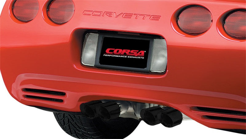 Corsa 97-04 Chevrolet Corvette C5 Z06 5.7L V8 Black Xtreme Axle-Back Exhaust - Black Ops Auto Works
