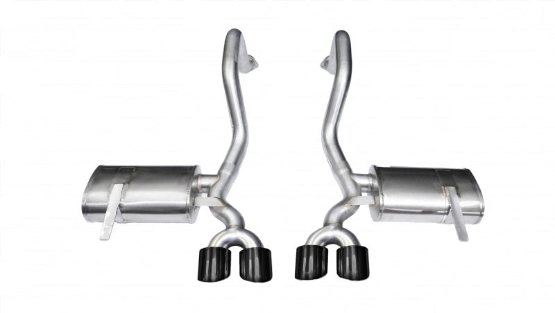 Corsa 97-04 Chevrolet Corvette C5 Z06 5.7L V8 Black Xtreme Axle-Back Exhaust - Black Ops Auto Works