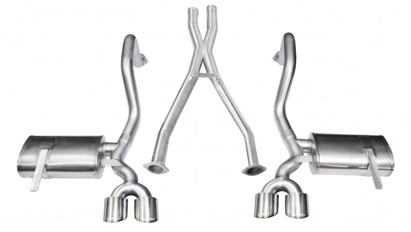 Corsa 97-04 Chevrolet Corvette C5 Z06 5.7L V8 Polished Xtreme Cat-Back + XO Exhaust - Black Ops Auto Works