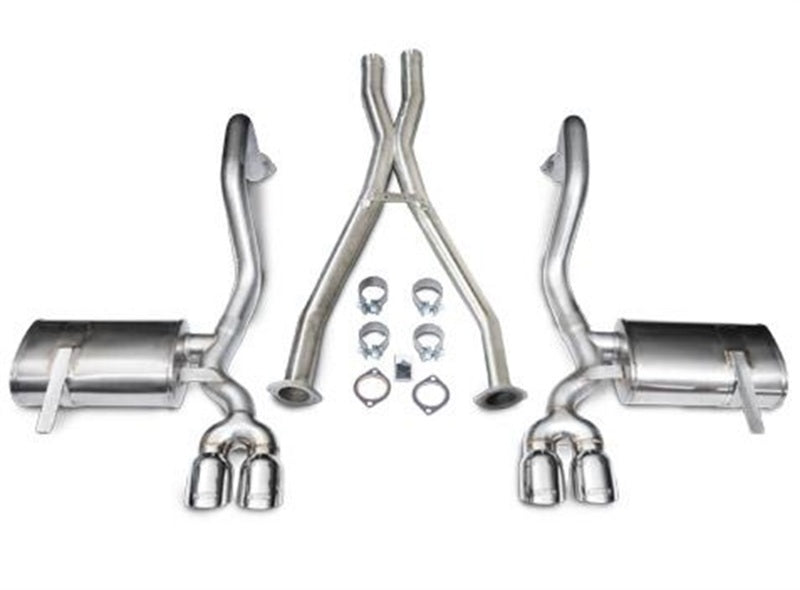 Corsa 97-04 Chevrolet Corvette C5 Z06 5.7L V8 Polished Xtreme Cat-Back + XO Exhaust - Black Ops Auto Works